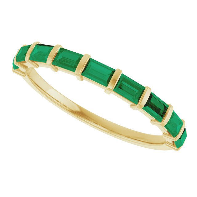 Natural Green Emerald | Straight baguette | 3 x 2mm | Lab-Grown Green Emerald | Straight baguette | 3 x 2mm
