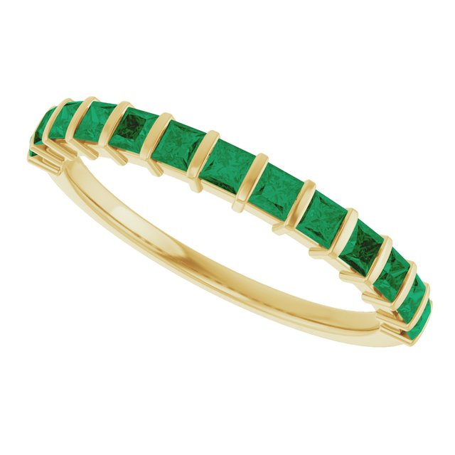 Natural Green Emerald | Square | 2 x 2mm | Lab-Grown Green Emerald | Square | 2 x 2mm