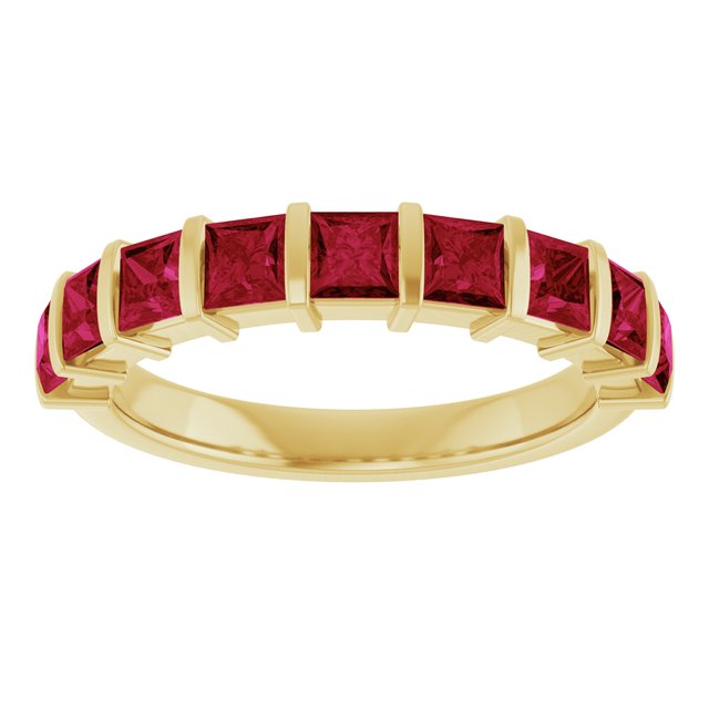 Natural Red Ruby | Square | 3 x 3mm | Lab-Grown Red Ruby | Square | 3 x 3mm