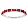 Natural Red Ruby | Straight baguette | 3 x 2mm | Lab-Grown Red Ruby | Straight baguette | 3 x 2mm