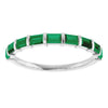 Natural Green Emerald | Straight baguette | 3 x 2mm | Lab-Grown Green Emerald | Straight baguette | 3 x 2mm