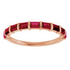 Natural Red Ruby | Straight baguette | 3 x 2mm | Lab-Grown Red Ruby | Straight baguette | 3 x 2mm