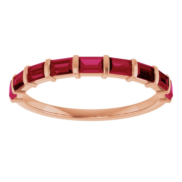 Natural Red Ruby | Straight baguette | 3 x 2mm | Lab-Grown Red Ruby | Straight baguette | 3 x 2mm