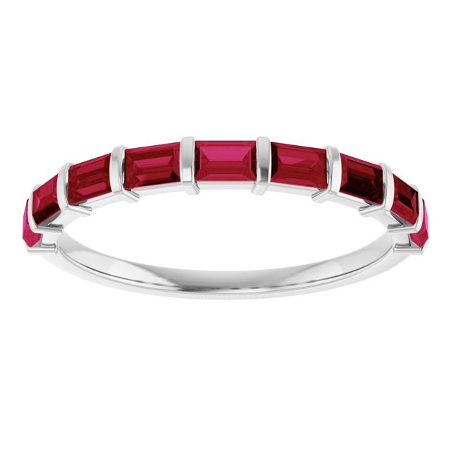 Natural Red Ruby | Straight baguette | 3 x 2mm | Lab-Grown Red Ruby | Straight baguette | 3 x 2mm