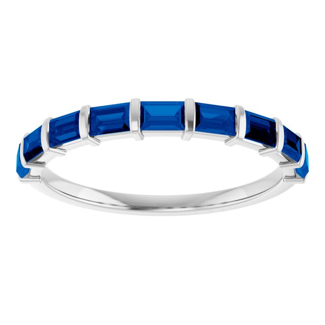 Natural Blue Sapphire | Straight baguette | 3 x 2mm | Lab-Grown Blue Sapphire | Straight baguette | 3 x 2mm