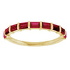 Natural Red Ruby | Straight baguette | 3 x 2mm | Lab-Grown Red Ruby | Straight baguette | 3 x 2mm
