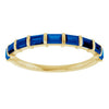 Natural Blue Sapphire | Straight baguette | 3 x 2mm | Lab-Grown Blue Sapphire | Straight baguette | 3 x 2mm