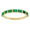 Natural Green Emerald | Straight baguette | 3 x 2mm | Lab-Grown Green Emerald | Straight baguette | 3 x 2mm