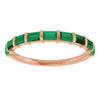 Natural Green Emerald | Straight baguette | 3 x 2mm | Lab-Grown Green Emerald | Straight baguette | 3 x 2mm