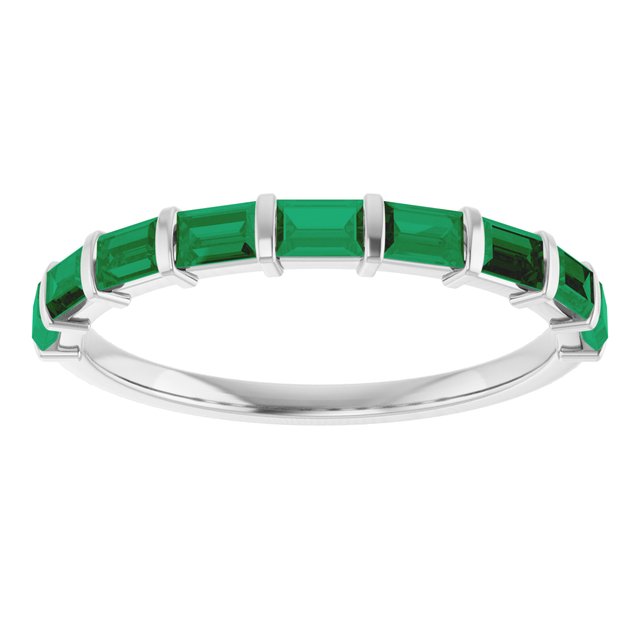 Natural Green Emerald | Straight baguette | 3 x 2mm | Lab-Grown Green Emerald | Straight baguette | 3 x 2mm