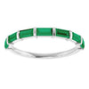 Natural Green Emerald | Straight baguette | 4 x 2mm | Lab-Grown Green Emerald | Straight baguette | 4 x 2mm