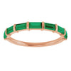 Natural Green Emerald | Straight baguette | 4 x 2mm | Lab-Grown Green Emerald | Straight baguette | 4 x 2mm