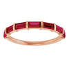 Natural Red Ruby | Straight baguette | 4 x 2mm | Lab-Grown Red Ruby | Straight baguette | 4 x 2mm