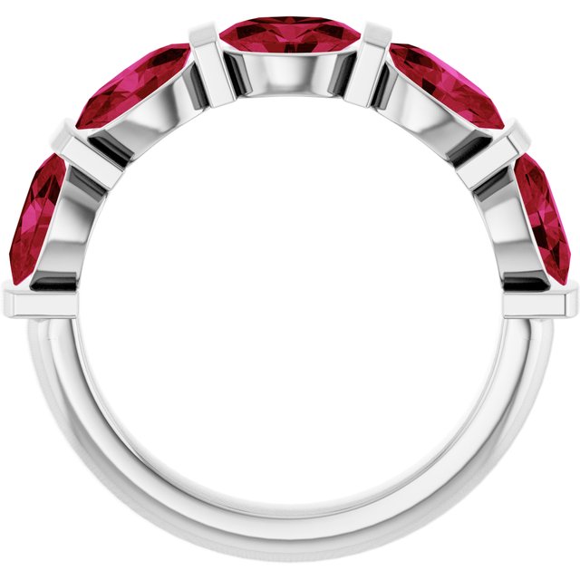 Lab-Grown Red Ruby | Oval | 6 x 4mm | Natural Red Ruby | Oval | 6 x 4mm