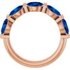 Lab-Grown Blue Sapphire | Oval | 6 x 4mm | Natural Blue Sapphire | Oval | 6 x 4mm
