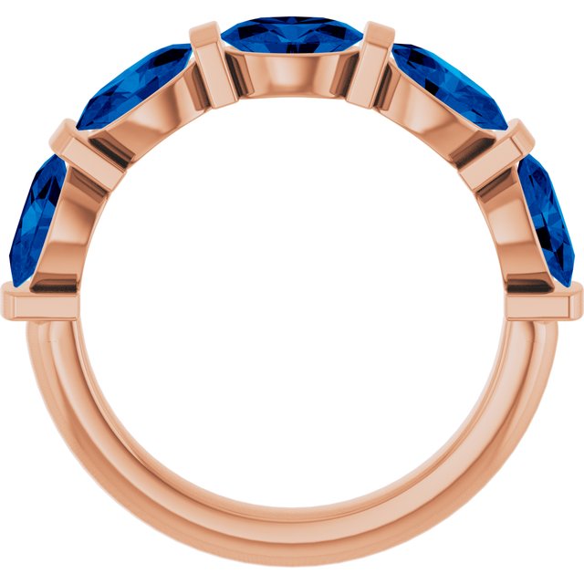 Lab-Grown Blue Sapphire | Oval | 6 x 4mm | Natural Blue Sapphire | Oval | 6 x 4mm