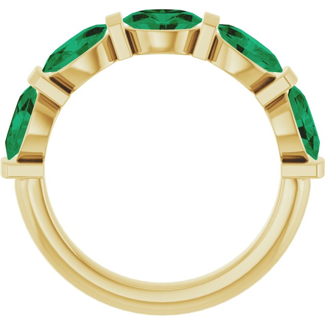Lab-Grown Green Emerald | Oval | 6 x 4mm | Natural Green Emerald | Oval | 6 x 4mm