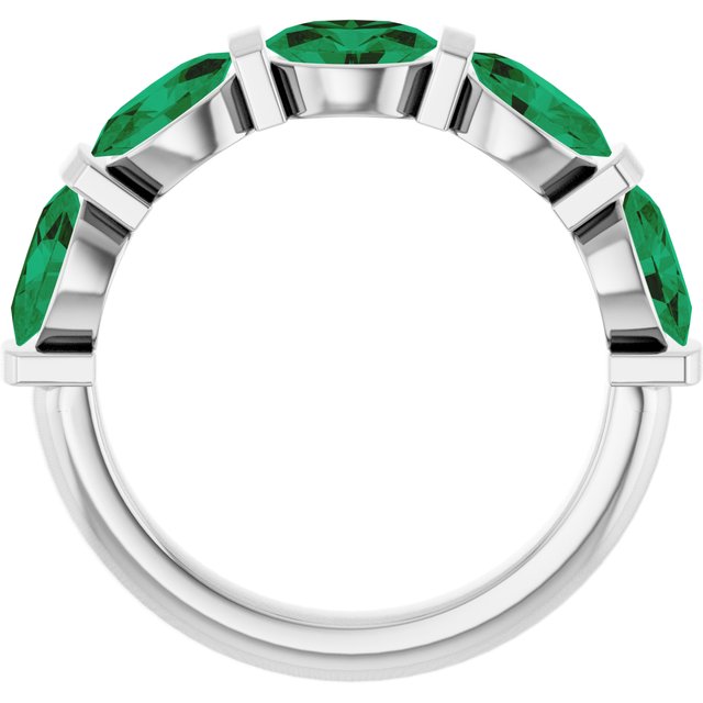 Lab-Grown Green Emerald | Oval | 6 x 4mm | Natural Green Emerald | Oval | 6 x 4mm