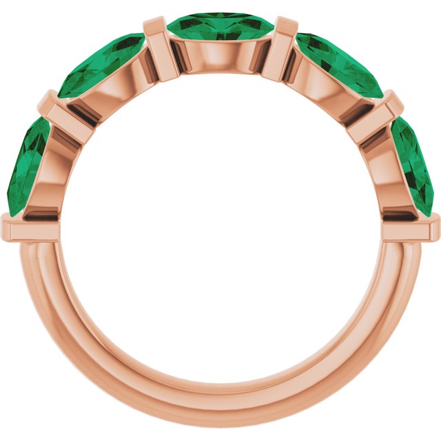 Lab-Grown Green Emerald | Oval | 6 x 4mm | Natural Green Emerald | Oval | 6 x 4mm