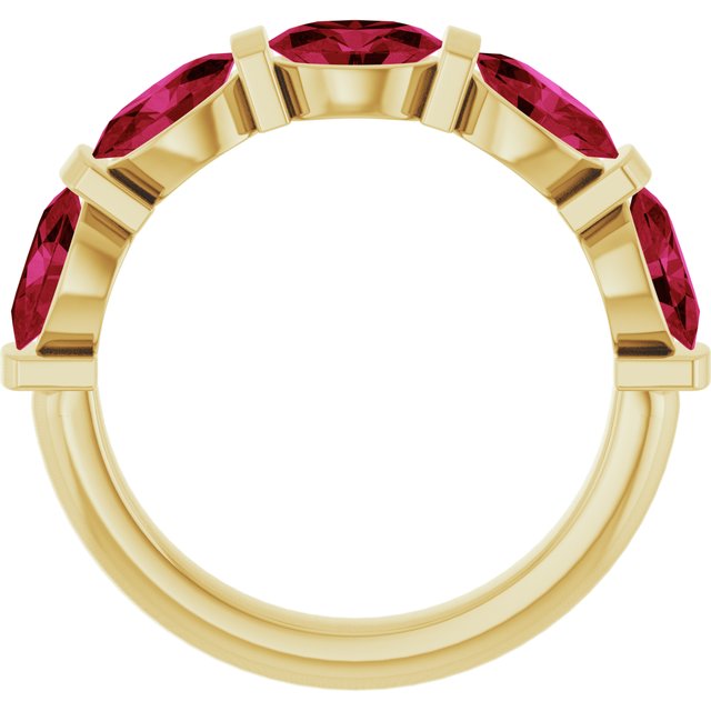 Lab-Grown Red Ruby | Oval | 6 x 4mm | Natural Red Ruby | Oval | 6 x 4mm