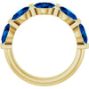 Natural Blue Sapphire | Oval | 6 x 4mm | Lab-Grown Blue Sapphire | Oval | 6 x 4mm