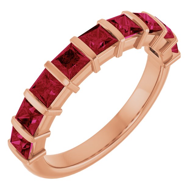Natural Red Ruby | Square | 3 x 3mm | Lab-Grown Red Ruby | Square | 3 x 3mm