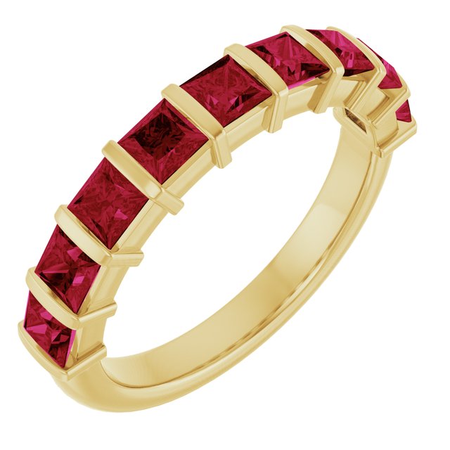 Natural Red Ruby | Square | 3 x 3mm | Lab-Grown Red Ruby | Square | 3 x 3mm