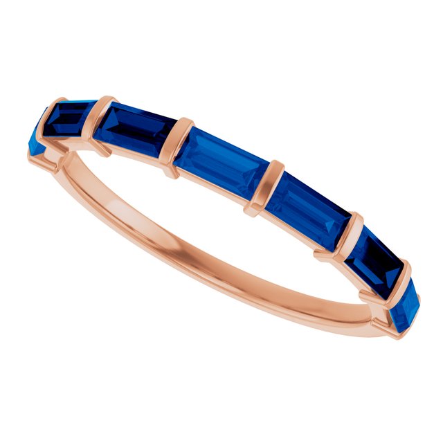 Natural Blue Sapphire | Straight baguette | 4 x 2mm | Lab-Grown Blue Sapphire | Straight baguette | 4 x 2mm