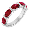 Natural Red Ruby | Oval | 6 x 4mm | Lab-Grown Red Ruby | Oval | 6 x 4mm