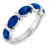 Natural Blue Sapphire | Oval | 6 x 4mm | Lab-Grown Blue Sapphire | Oval | 6 x 4mm