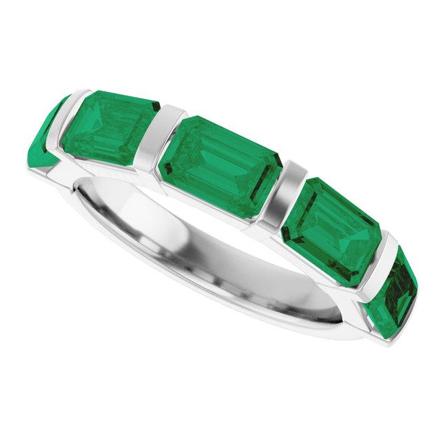 Natural Green Emerald | Emerald | 6 x 4mm | Lab-Grown Green Emerald | Emerald | 6 x 4mm