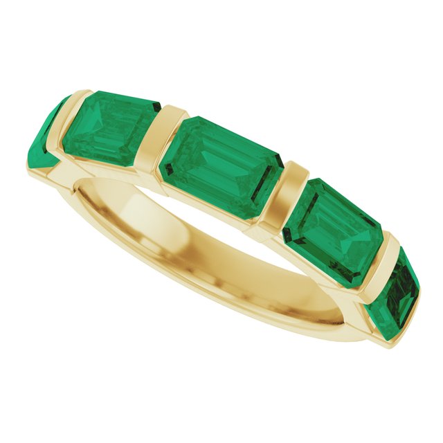 Natural Green Emerald | Emerald | 6 x 4mm | Lab-Grown Green Emerald | Emerald | 6 x 4mm