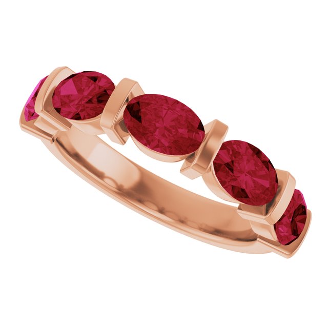 Lab-Grown Red Ruby | Oval | 6 x 4mm | Natural Red Ruby | Oval | 6 x 4mm