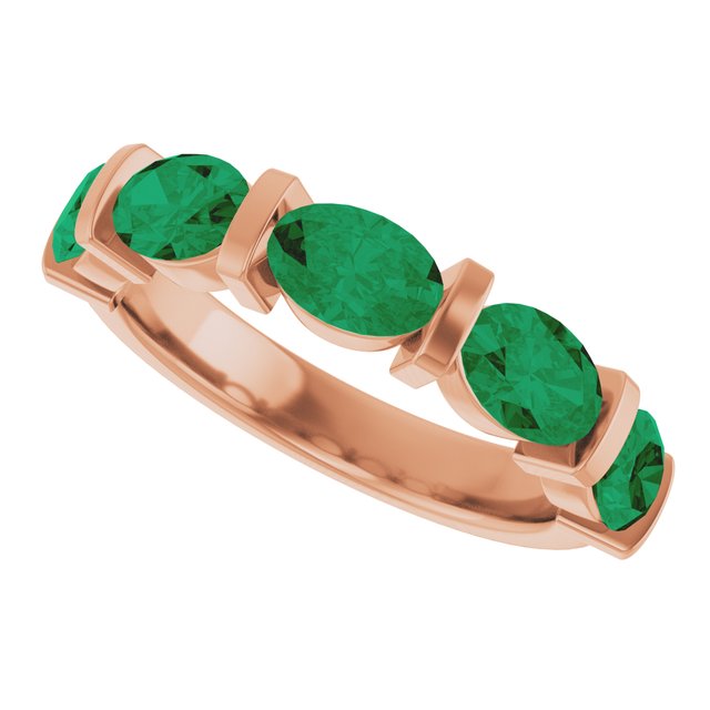 Lab-Grown Green Emerald | Oval | 6 x 4mm | Natural Green Emerald | Oval | 6 x 4mm