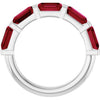 Natural Red Ruby | Emerald | 6 x 4mm | Lab-Grown Red Ruby | Emerald | 6 x 4mm