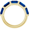 Natural Blue Sapphire | Emerald | 6 x 4mm | Lab-Grown Blue Sapphire | Emerald | 6 x 4mm