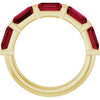 Natural Red Ruby | Emerald | 6 x 4mm | Lab-Grown Red Ruby | Emerald | 6 x 4mm