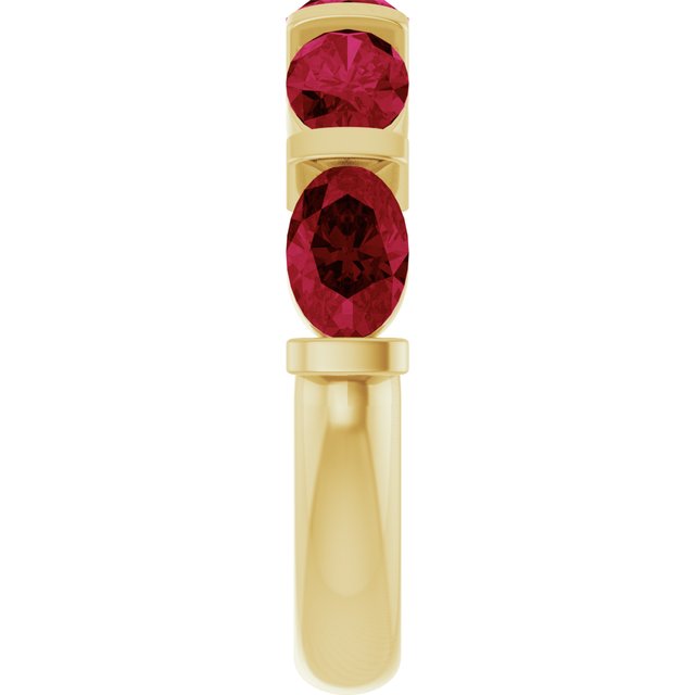 Lab-Grown Red Ruby | Oval | 6 x 4mm | Natural Red Ruby | Oval | 6 x 4mm