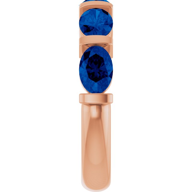 Lab-Grown Blue Sapphire | Oval | 6 x 4mm | Natural Blue Sapphire | Oval | 6 x 4mm