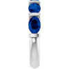 Lab-Grown Blue Sapphire | Oval | 6 x 4mm | Natural Blue Sapphire | Oval | 6 x 4mm
