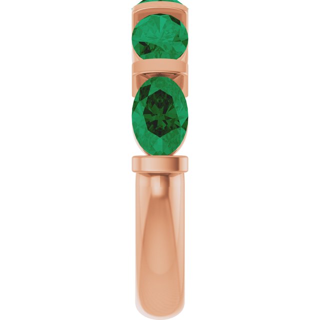 Lab-Grown Green Emerald | Oval | 6 x 4mm | Natural Green Emerald | Oval | 6 x 4mm