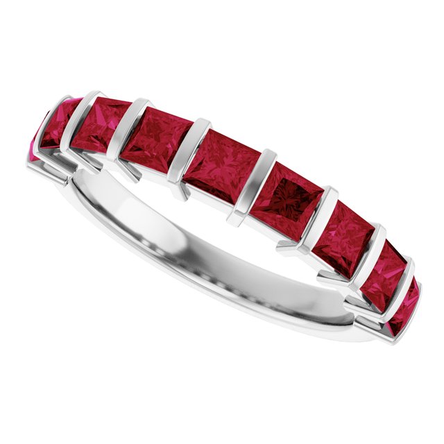 Natural Red Ruby | Square | 3 x 3mm | Lab-Grown Red Ruby | Square | 3 x 3mm