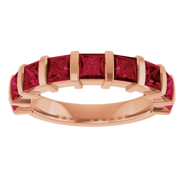 Natural Red Ruby | Square | 3.5 x 3.5mm | Lab-Grown Red Ruby | Square | 3.5 x 3.5mm