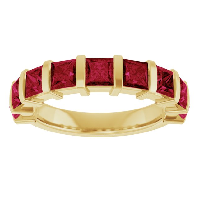 Natural Red Ruby | Square | 3.5 x 3.5mm | Lab-Grown Red Ruby | Square | 3.5 x 3.5mm