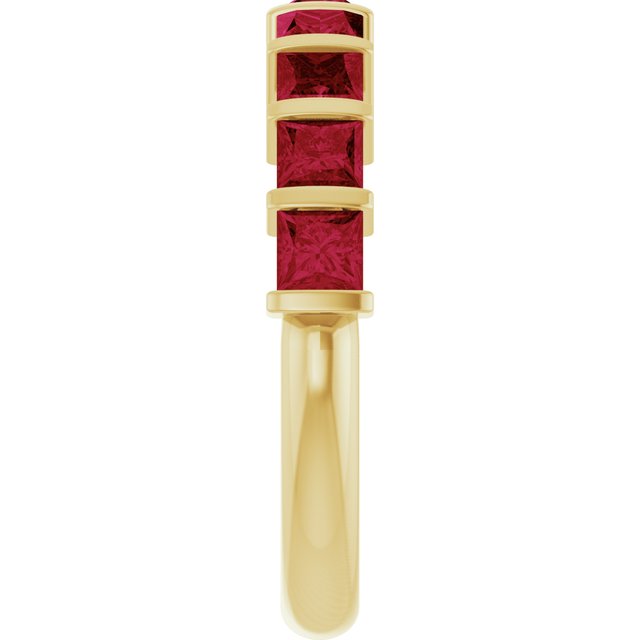 Natural Red Ruby | Square | 3 x 3mm | Lab-Grown Red Ruby | Square | 3 x 3mm
