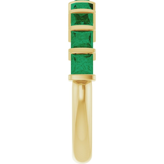 Natural Green Emerald | Square | 3 x 3mm | Lab-Grown Green Emerald | Square | 3 x 3mm