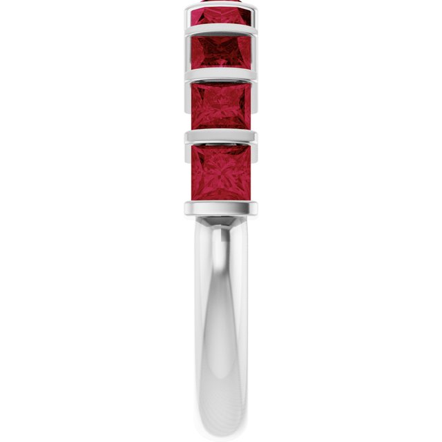 Natural Red Ruby | Square | 3 x 3mm | Lab-Grown Red Ruby | Square | 3 x 3mm