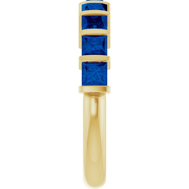 Natural Blue Sapphire | Square | 3 x 3mm | Lab-Grown Blue Sapphire | Square | 3 x 3mm