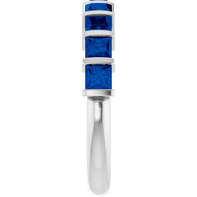 Natural Blue Sapphire | Square | 3 x 3mm | Lab-Grown Blue Sapphire | Square | 3 x 3mm