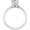14K White | Oval